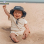 Cotton Casual Summer Newborn Baby Boys Girls Outfits Suit Ribbed Knitted Short Sleeve T-shirts Tops+Shorts 2Pcs Kids Tracksuits