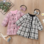 Conyson Hot Wholesale New Casual Style Spring Autumn Long Sleeve 100% Polyester Plaid 1-3 Years Little Girls Kids Party Dresses