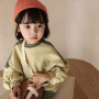 Fashion Design Boys And Girls New Product Color Matching Clothes Suit Children's Pullover Set