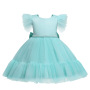 Conyson Kids Puffy Tulle Dresses Child Birthday Party Baby Girl Frocks Kid Girls Holiday Princess Party Fancy Dress