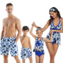 Conyson Custom Summer Family Couples Matching Outfit Dad Mom Baby Boys Girls Women Man 2pcs Kids Clothes Parent-child Swimsuit