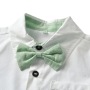 Conyson Hot Summer Gentleman Wedding shirt Bow-Tie Toddler Comfortable 0-6years Baby Little Boy 2 Pieces Boy Clothing Set
