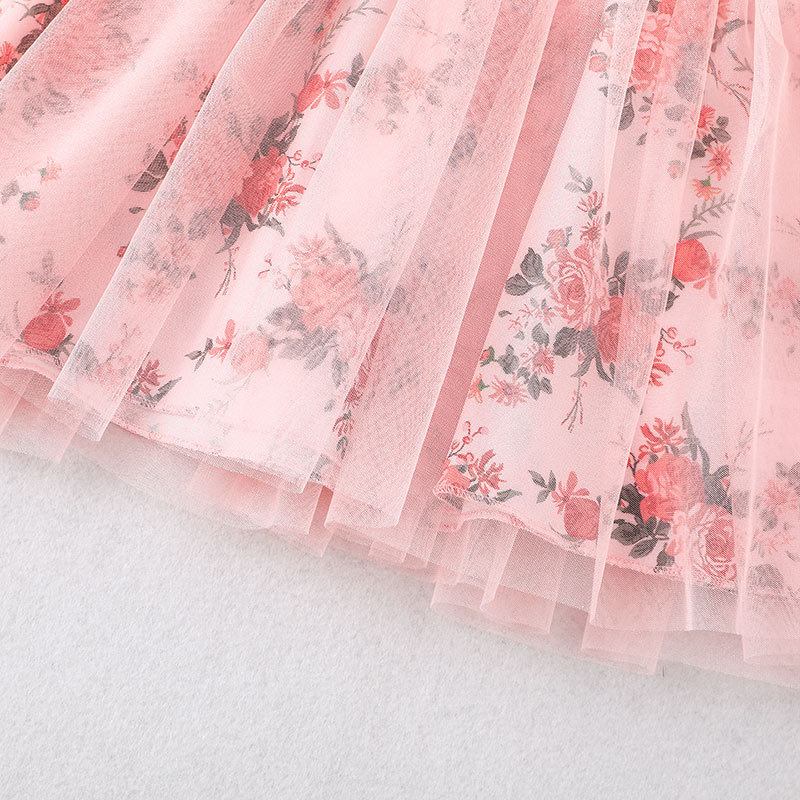 Conyson Arrival Summer Sleeveless Ruffle Kid Cotton Print Splicing Girl Dresses 1-5 Years Birthday Clothing Baby Girls Dresses