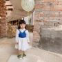 Spring Autumn Girls Set Baby Long Kids Fashion Suit Wholesale Long Sleeve Spring Kids Shirt Dress Denim Vest