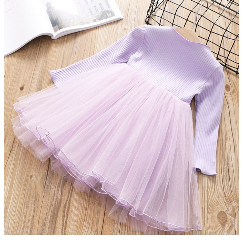 Casual Custom Jeans For Girls Children Clothes Girl long sleeve Kids Flowers Dress Kids Wear Girls Dresses