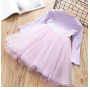 Casual Custom Jeans For Girls Children Clothes Girl long sleeve Kids Flowers Dress Kids Wear Girls Dresses