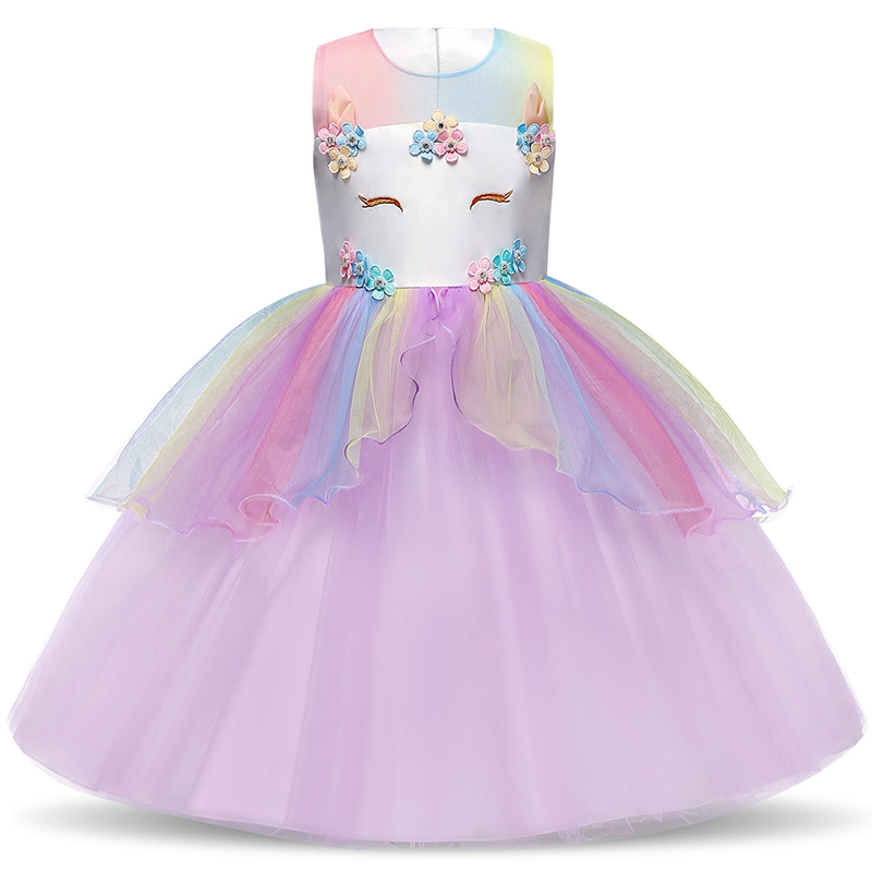 Wholesale Elegant New Year Princess Children Party Dress Wedding Gown Kids Dresses Girls Birthday Party Vestido