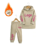 Custom Logo Printing Embroidery Autumn Winter Unisex Sports Suits Casual Hoodie Long Pants Outfits Children Tracksuits