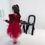 Spring Sequins Dress Kids Clothes Girls Elegant Formal Ball Gown For Girls Child Party Prom Dress Tulle Tutu Princess Dress