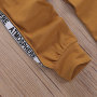Conyson Wholesale Casual Kids Boys Clothing Sets Letter Printing Long Sweater Jogger Pants 2 Piece Boy Tracksuit Outfits
