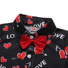 Conyson Summer Newborn Bulk 1-5 Years Unisex Cotton Sweatshirt Baby Gift Stationary Valentine Tracksuit Shirt Button Kids Set