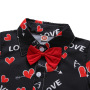 Conyson Summer Newborn Bulk 1-5 Years Unisex Cotton Sweatshirt Baby Gift Stationary Valentine Tracksuit Shirt Button Kids Set