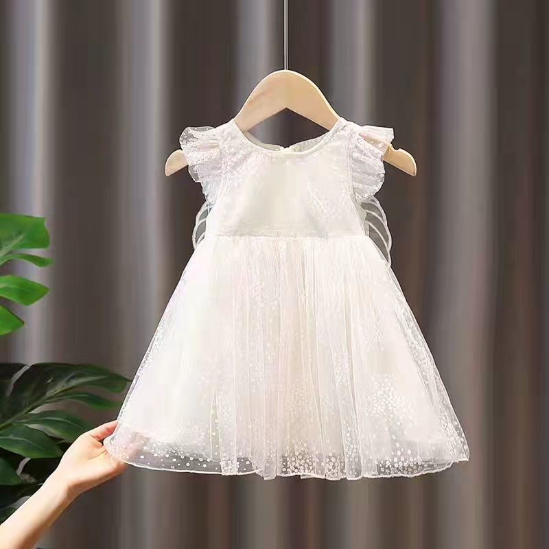 Conyson Newborn Floral Cute Polka Dots Baby Girl Summer Dress Sleeveless Twirl Cotton Comfortable Soft Stretchy Tutu Baby Dress