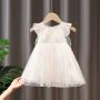 Conyson Newborn Floral Cute Polka Dots Baby Girl Summer Dress Sleeveless Twirl Cotton Comfortable Soft Stretchy Tutu Baby Dress
