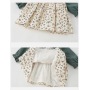 Conyson Children Wholesale Girls Baby Clothes Sets Spring Fashion Designer Floral Flower Kids Clothing With Bag Baby Dress Girl