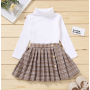 Conyson Casual Two Piece Outfit autumn Baby clothes Set Girls long Sleeve Cotton baby Kids Printed Shorts Two-piece clothing Set