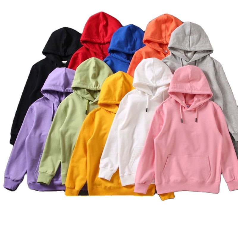 High Quality Wholesale Custom Sweatshirts Knitted Kids Pullover Hoodies Blank