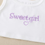 Conyson hot sale 2021 summer Trend Children's sleeveless tie-dye cotton Set Wholesale sweater Kids girls Clothing Sets