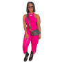 Conyson Custom High Quality Summer Vest Apparel Boutique Clothing Seamless Sexy Ladies Exercise Outfit Women plus size 2 Pcs Set