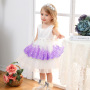Conyson Wholesale Mesh Embroidery Children Girls Formal Evening Dress Ball Gown Kid Girls Princess Party Fancy Dresses