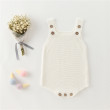 Plain weave light board overalls white