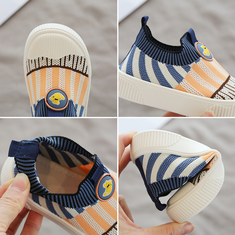 Conyson Low MOQ Stock Lots Spring Summer Cute Cartoon Animals Infant Color New Born Baby Pre Walker Non Slip Shoe Unisex Socks