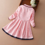 Spring Autumn Kids Clothes Baby Infant Girls Cotton Long Sleeve Dresses Full-Sleeved Dresses Polo Casual Dresses Wholesale