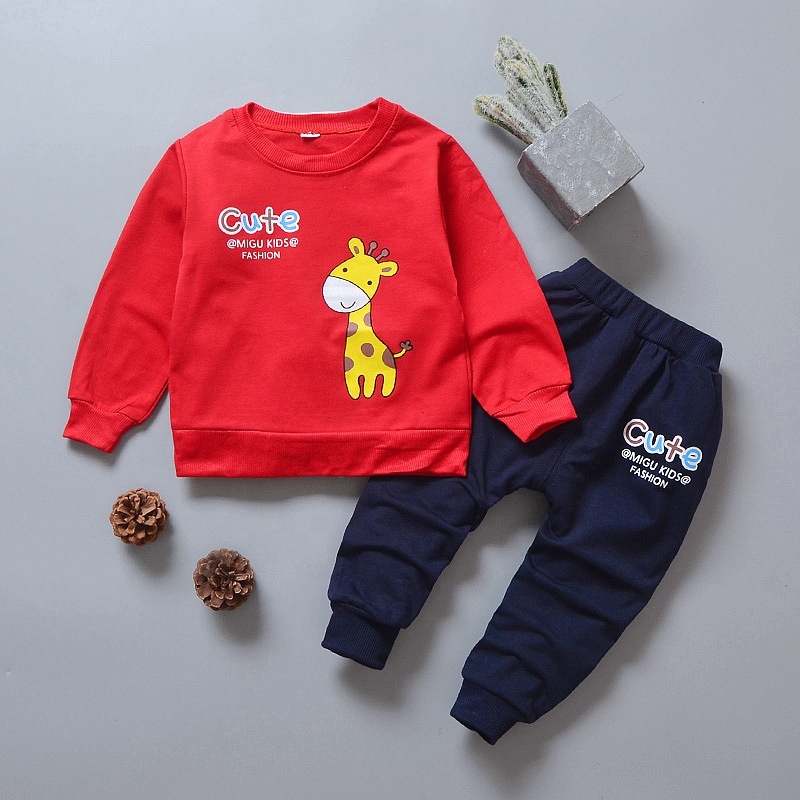Conyson New Style Girls' Korean Set Toddler kids long sleeve Clothing Sets Girl 2 Piece Outfits baby clothes sets