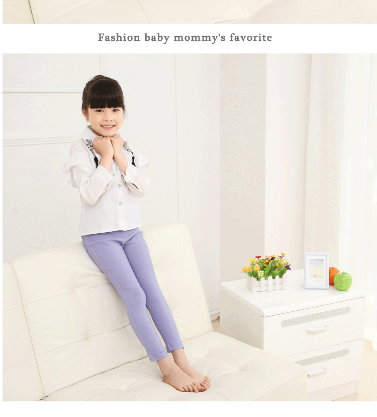 Winter Customized High Quality Non-fading Cute Girls Children's Leggings Children's Trousers