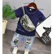 Navy blue + blue pants