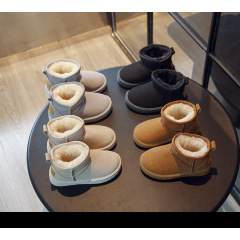 Conyson wholesale rts infant kids korean fashion designer toddler child solid velvet shoes winter Newborn baby girl Martin boots