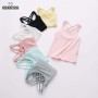 Conyson Summer T Shirt Girls Children Slip Tops Teenage Clothes Cotton Kids T-shirts Camisole Baby Undershirt Solid Braid Vest