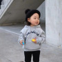 Conyson 2021 Wholesale kids fleece baby hoodie custom logo plain thick baby boy girl clothes sweatshirts boys hoodies