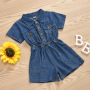 Summer Casual Jean Jumpsuit Kids Baby New Clothes Baby Clothes Summer Denim Romper Clothes Girl Jumpsuit