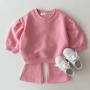 Conyson Casual Children Girls Clothes Sets Solid Sweater Flared Pants Two Piece Outfits Fashion Litter Girl Outfits