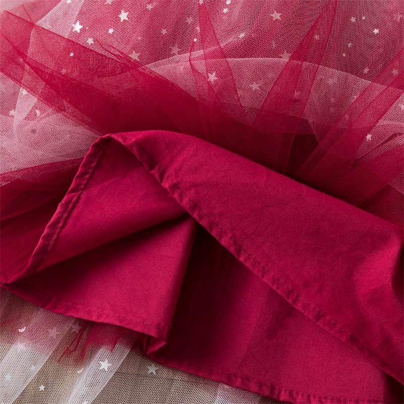 Customize Girl Dress Starry Sky Mesh A-Line Sweet Children Clothes Princess Skirt Girl Evening Party Dress