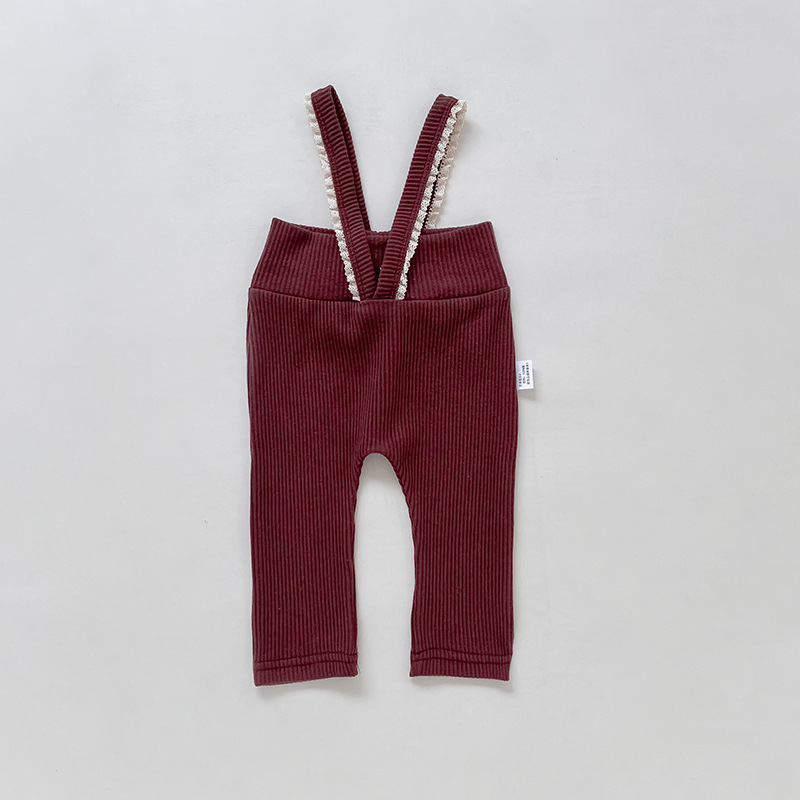 Conyson New Baby Korean Clothes Cotton Cute Pleated Ruffle Collar Long-Sleeved T-shirt Girl Sweet Princess Slim Legging Baby Set