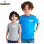 Conyson Wholesale Custom Logo T-shirt 100% Cotton O-neck Plain Kids Short Sleeve Boys T-shirts Blank Tshirt For Kids
