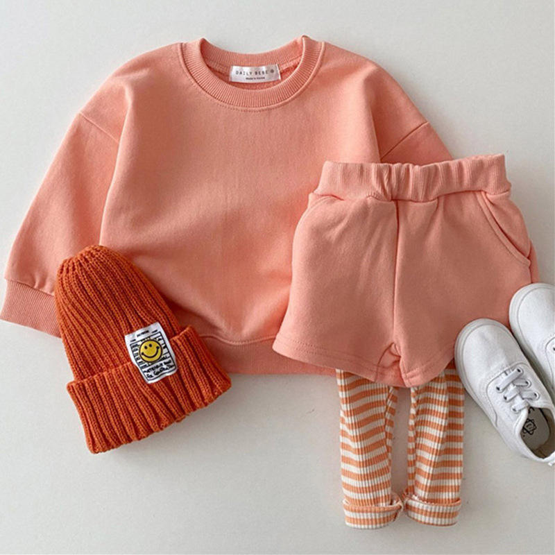 Conyson Clothing Sets Striped Sport Suit Set Fashion Kid Hoodies+Pants Suit Set Toddler Striped Tracksuit Clothes