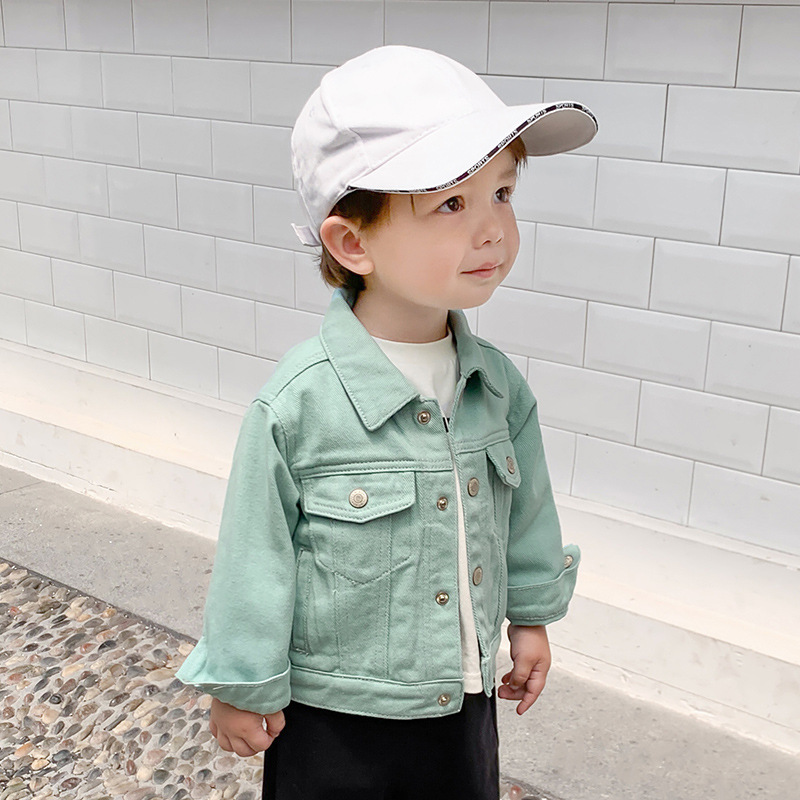 Spring Autumn Hot-selling Fashion Children's Clothing Boy Jacket Color Denim Jacket
