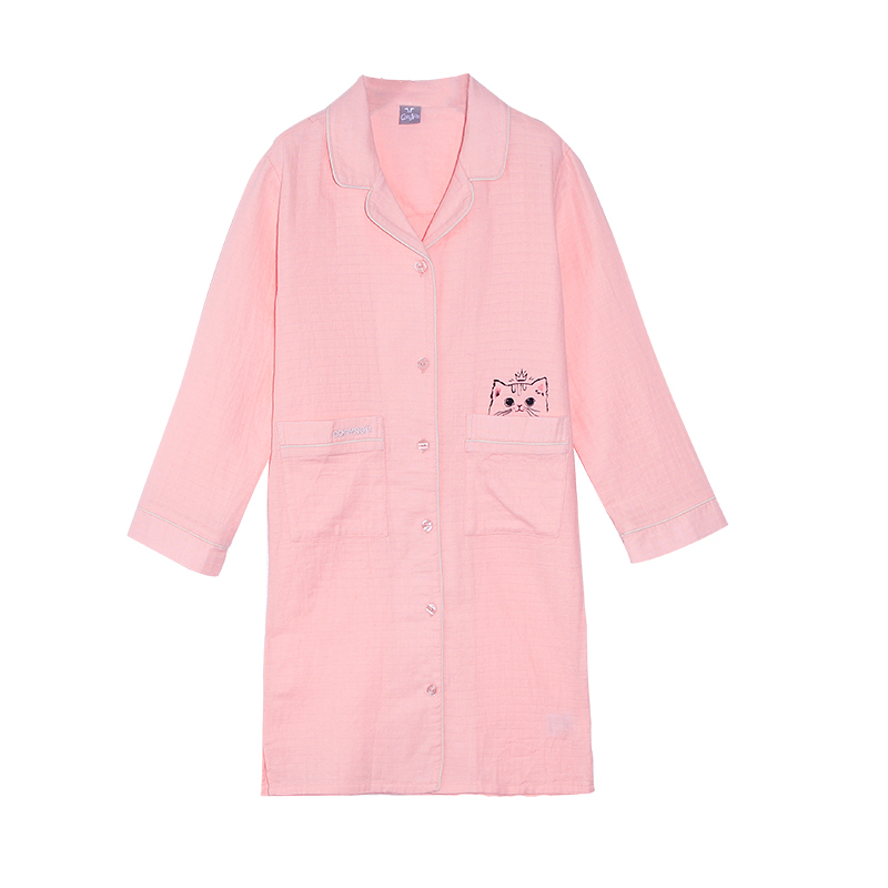 Conyson Wholesale Cute Long Sleeve and Long Pants Cartoon Summer Cotton Kids Pajamas Girl Long Sleeve Dresses