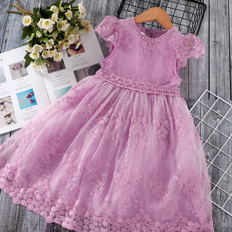 Fashion Sleeveless Children's Dress Summer Skirt New Products Girls Summer Boutique Sleeveless Tutu Princess Party Dresses