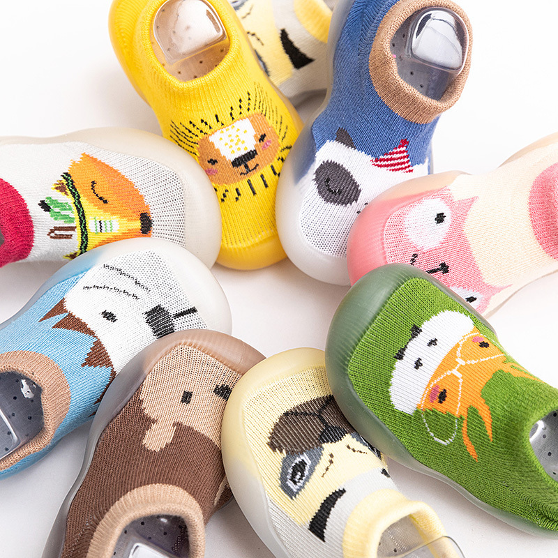 Conyson rts wholesale factory indoor spring Korean fashion design non-slip toddler baby boy girl soft soles walking animal shoes