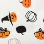 Wholesale Halloween Pumpkin Pattern Long Sleeve Skirt Head Band Two Pieces Outfits Casual Pajama Party Festival Dress