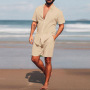 New 2023 Jogger Custom Logo Casual Sweatshirt Lounge wear Vintage Designer Stacked Beach Clothing 2 Pieces Short Men Sets