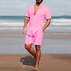New 2023 Jogger Custom Logo Casual Sweatshirt Lounge wear Vintage Designer Stacked Beach Clothing 2 Pieces Short Men Sets