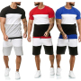 Summer Sport Fitness Homewear Men's Shorts Sleeve T-Shirt + Pant 2 Pieces Pant Sets Daily Clothing Male Suits for Men Tracksuit