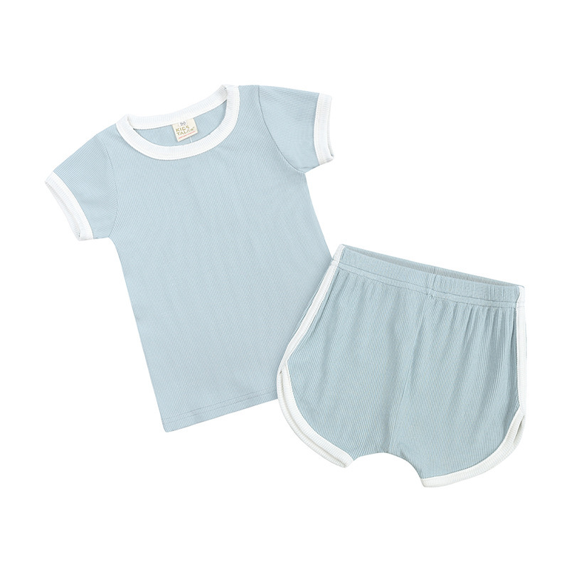 Conyson High Quality Outfit Summer Newborn Summer Infant Cotton Soft Sets Brand 0-4Y Baby Unisex 2 Pieces Kids Matching Set