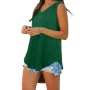 Conyson New Style Stock Lots European Style Plus Size Oversized Polyester Women's Perfect Clothing Sexy Sleeveless T-shirts