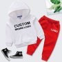 Conyson Colorful Children Clothes Autumn Long Sleeve Cotton Hooded Pullover Kids Outfits Tracksuit Wears Toddler Boy Sweatsuit